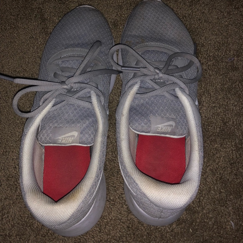 gray nike shoes (wore them once, great condition!)